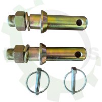 2x Unterlenkerbolzen Kat. 2 Ø28 mm zum Schrauben