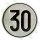 30 km/h Geschwindigkeitsschild Blech geprägt/foliert