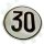 30 km/h Geschwindigkeitsschild Blech geprägt/foliert