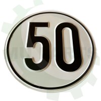 50 km/h Geschwindigkeitsschild Blech geprägt/foliert