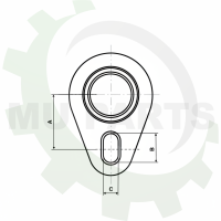 Bolzen 25x200mm verzinkt